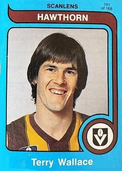 1980 Scanlens VFL #101 Terry Wallace Front